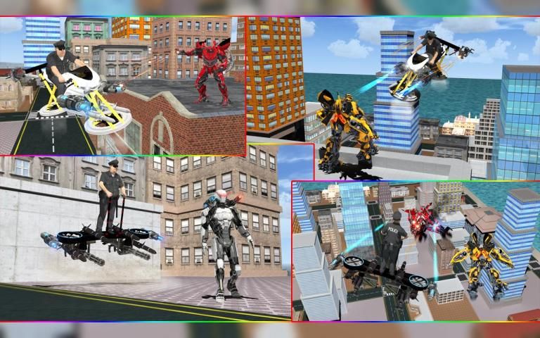 Police Chase Futuristic Robot screenshot 24