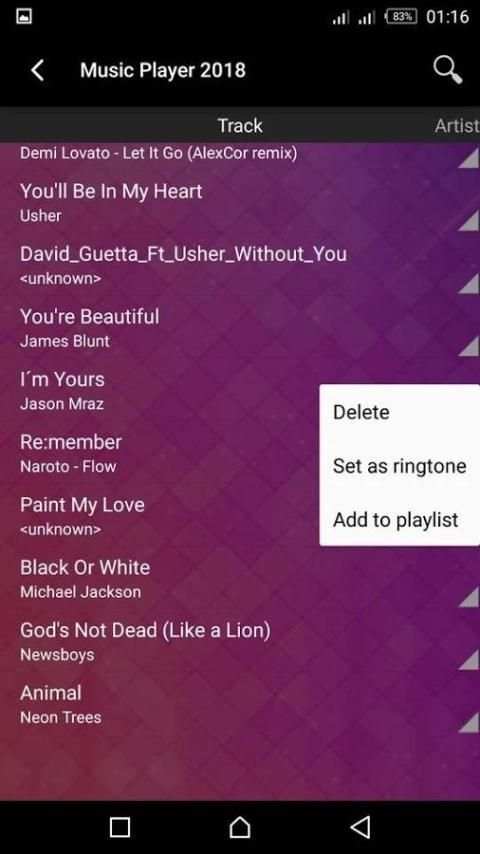 Music Player 2018 2 تصوير الشاشة