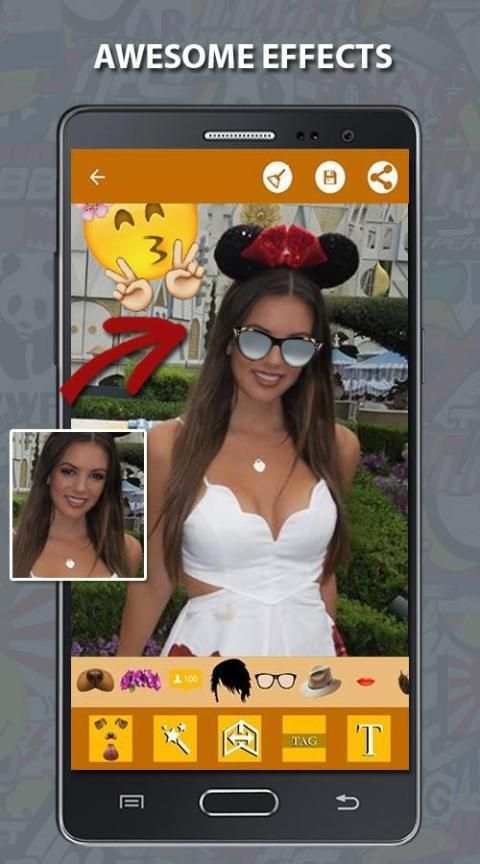 Snap photo filter & sticker स्क्रीनशॉट 4