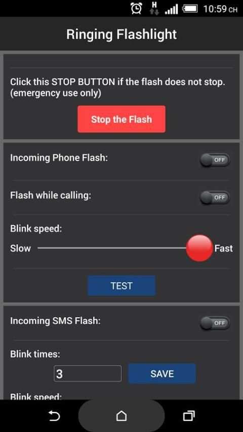 Ringing Flashlight screenshot 4
