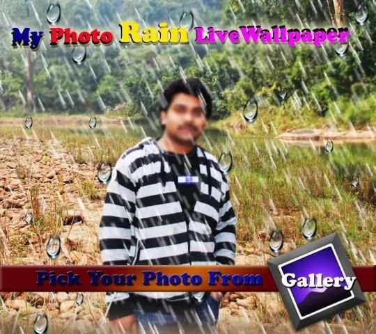 My Photo Rain live wallpaper स्क्रीनशॉट 1