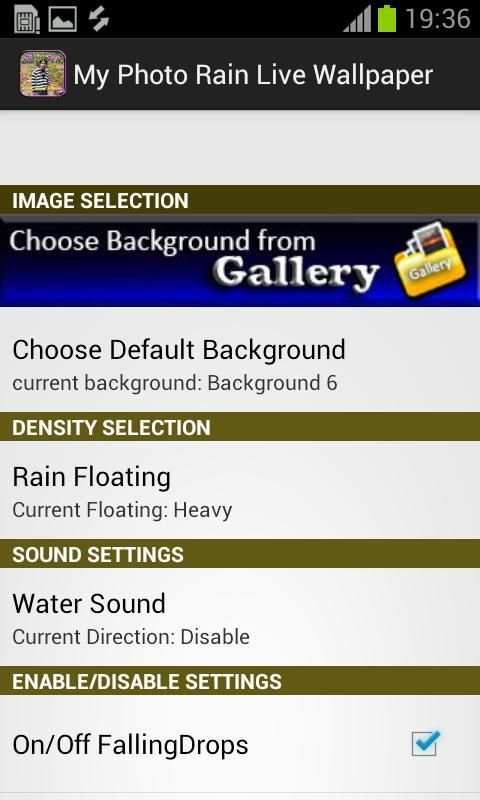 My Photo Rain live wallpaper स्क्रीनशॉट 5