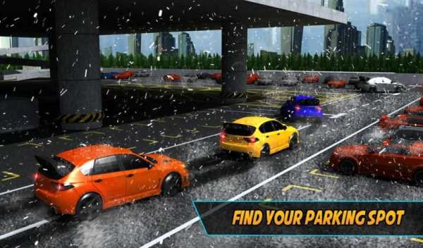 Multi-Level Winter Car Parking screenshot 2