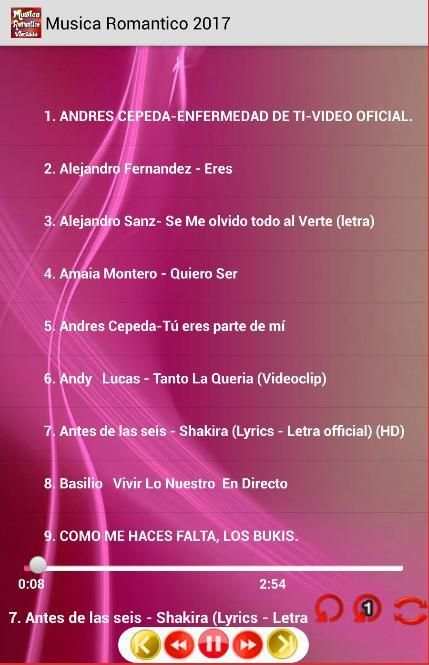 Musica Romantica Variada screenshot 3