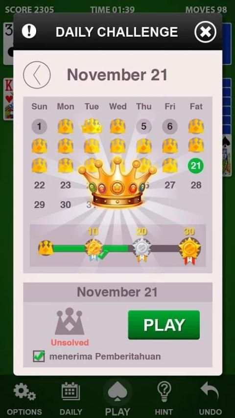 Solitaire स्क्रीनशॉट 5