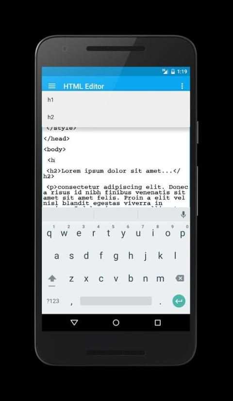 HTML Editor and Viewer 7 تصوير الشاشة
