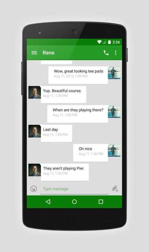 EvolveSMS Theme Hangout Light 1 تصوير الشاشة