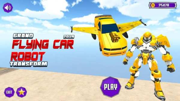 Flying Grand Robot Car Transform Fight 2019 स्क्रीनशॉट 4
