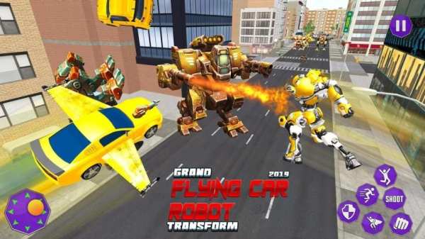 Flying Grand Robot Car Transform Fight 2019 स्क्रीनशॉट 3