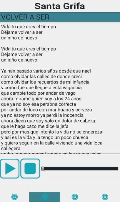Santa Grifa Musica Letra 2 تصوير الشاشة