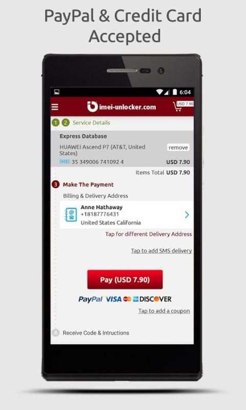 SIM Unlock for Huawei स्क्रीनशॉट 1