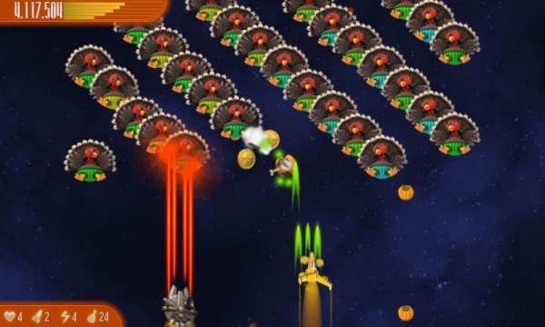 Chicken Invaders 4 Thanksgivin स्क्रीनशॉट 4
