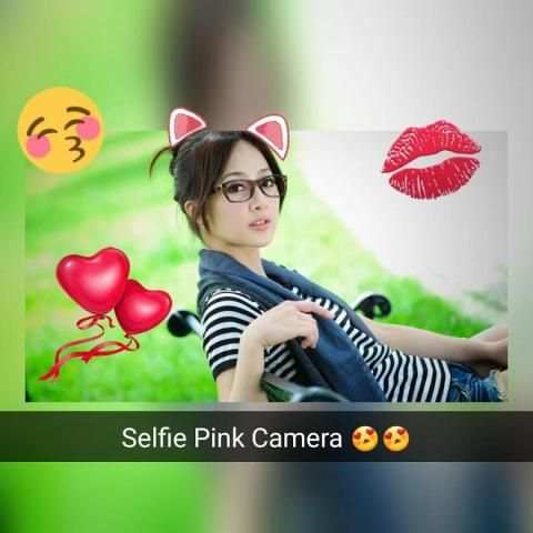 B622 - Selfie Pink Camera скриншот 8