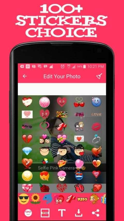 B622 - Selfie Pink Camera скриншот 3