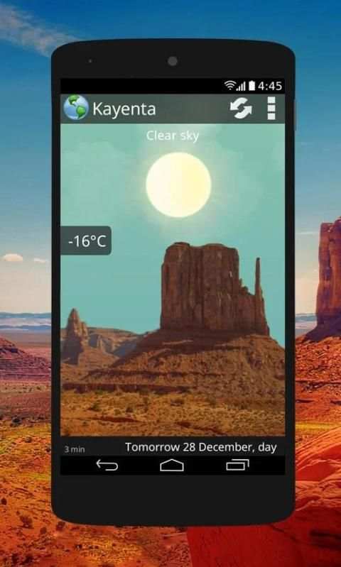 Animated Weather Widget, Clock screenshot 6