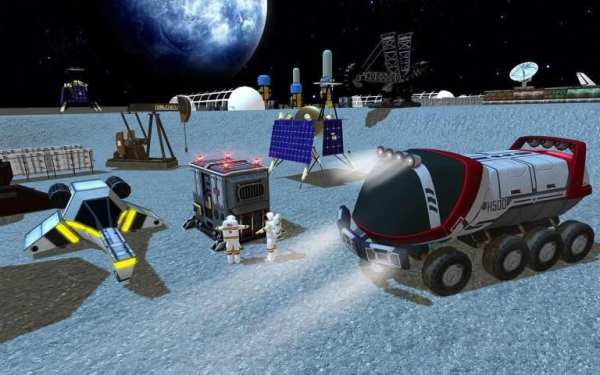 Space Mars Rover Simulator 3D : Moon Explorer स्क्रीनशॉट 1