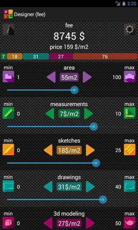 Designers Money Calc स्क्रीनशॉट 3