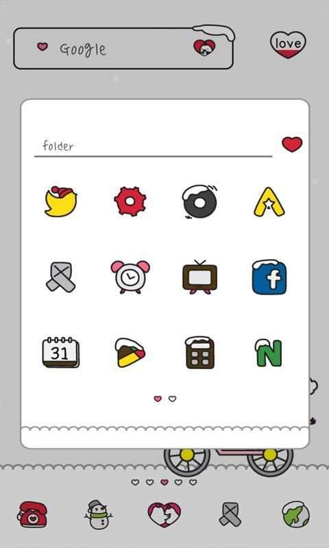 꼬꼬러브 도돌런처 테마 screenshot 1