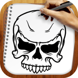 Draw Tattoo Skulls أيقونة
