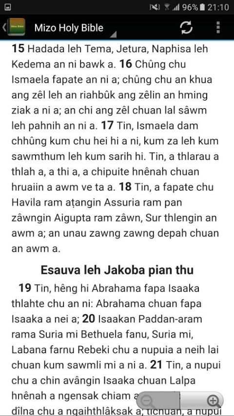 Mizo Bible screenshot 1