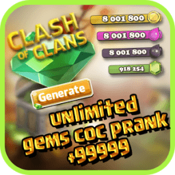 ikon clash of clans gem prank