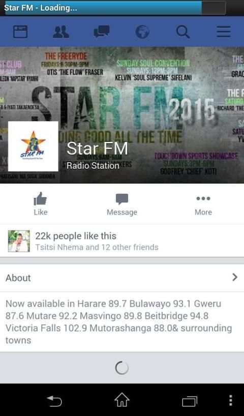 Star FM Zimbabwe 1 تصوير الشاشة