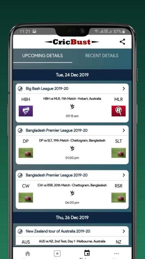 CricBust- Live Line & Cricket Scores screenshot 1
