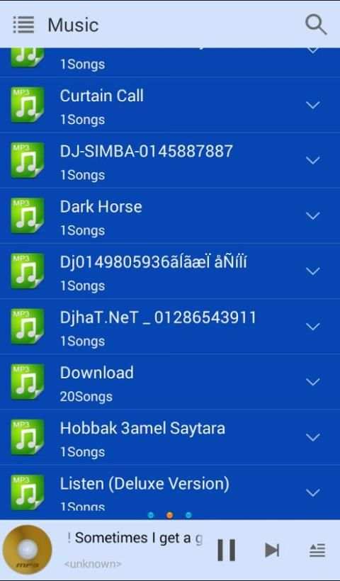 Audio Mp3 Player screenshot 1