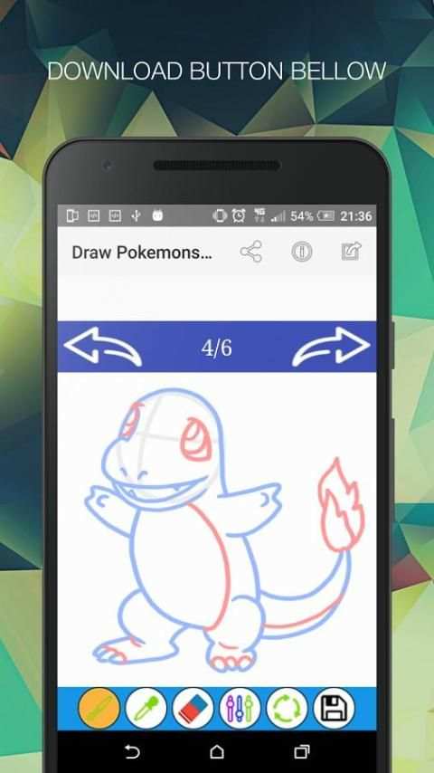 Draw Pokemons : Coloring Game screenshot 4