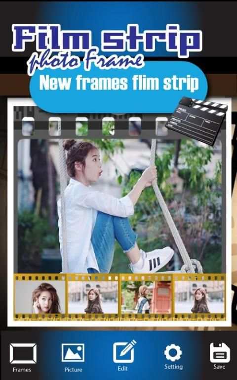 Selfie Filmstrip Photo Frame स्क्रीनशॉट 3