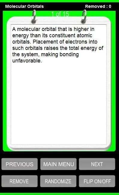 Organic Chemistry Terms скриншот 1