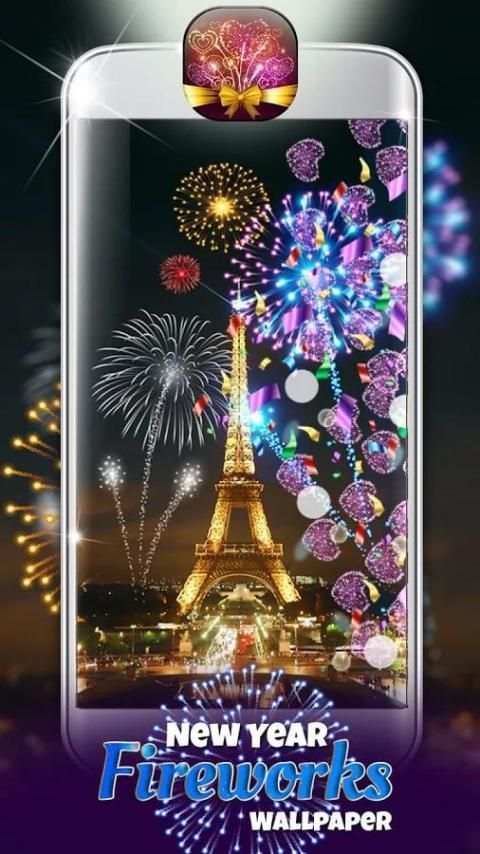 New Year Fireworks Wallpaper screenshot 3