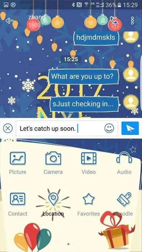 Happy New Year (Next SMS)Skin3 screenshot 3