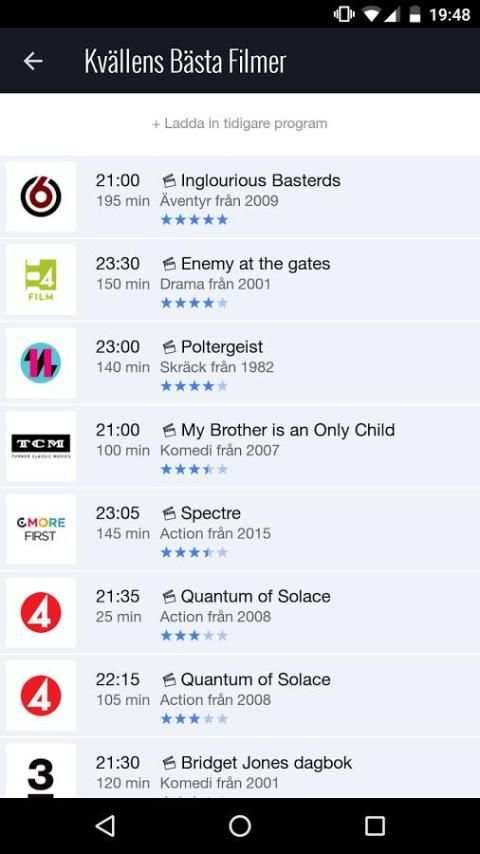 TVdags TV-tablå & TV-guide screenshot 1