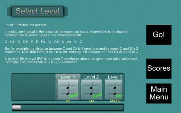 Music School:Interval & chords 1 تصوير الشاشة