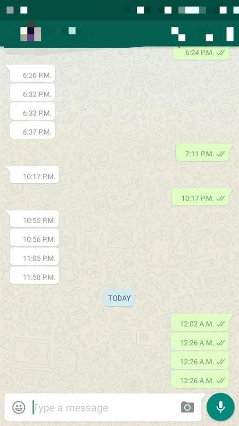 Sent: Empty WhatsApp Messages screenshot 1