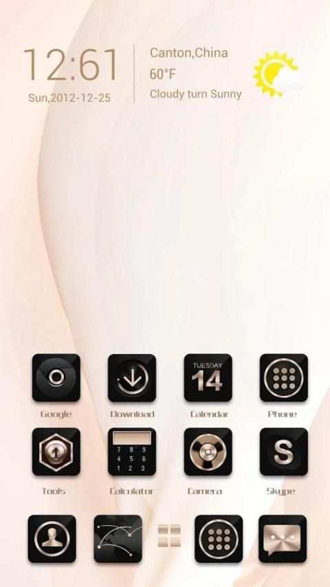 Golden Slumbers Go Launcher screenshot 5