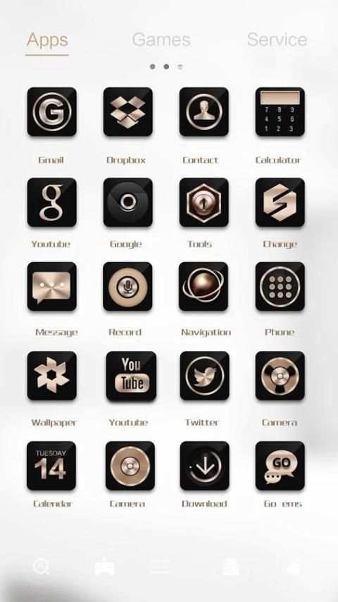 Golden Slumbers Go Launcher screenshot 4