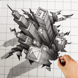 How To Draw 3D иконка