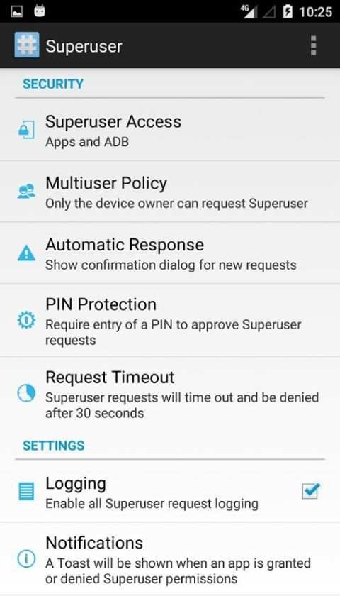 phh's SuperUser स्क्रीनशॉट 1