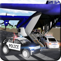 Police Airplane Transport Car आइकन