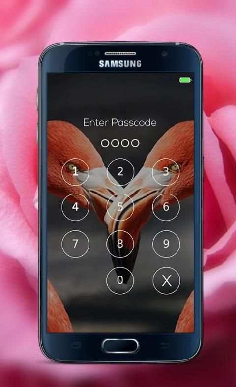 Pink Love password Lock Screen скриншот 3