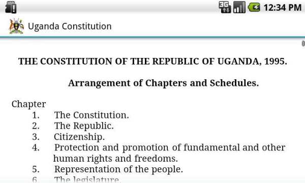 Uganda Constitution 2 تصوير الشاشة