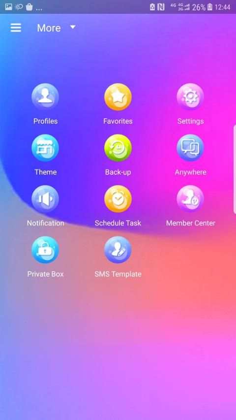 Next SMS Colorful world Skin स्क्रीनशॉट 3