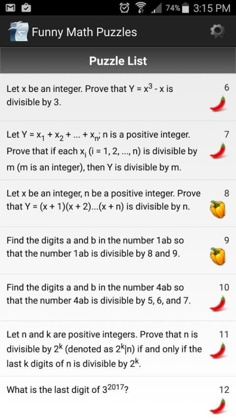Funny Math Puzzles स्क्रीनशॉट 1