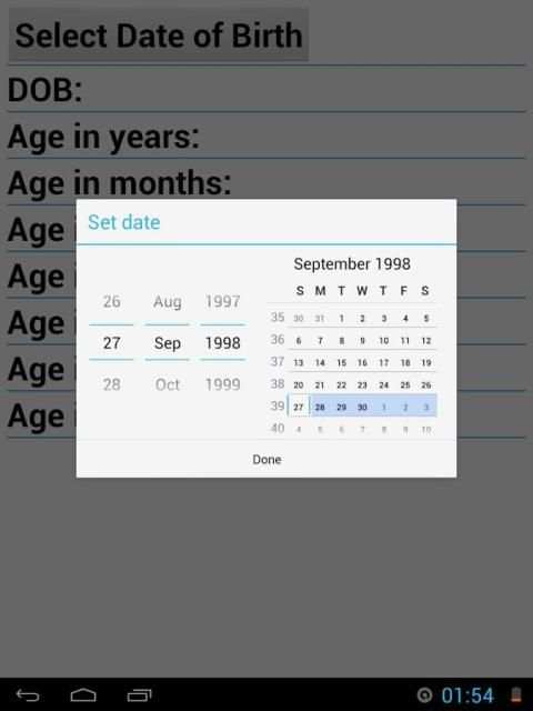 Age Calculator скриншот 1