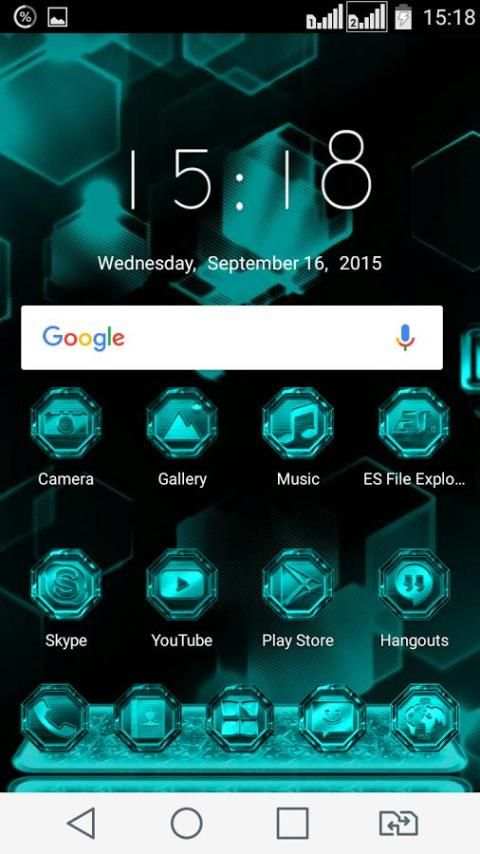 NEXT LAUNCHER THEME OctaXcyaN screenshot 8