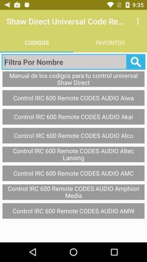 Codigo Remoto Para Shaw Direct 4 تصوير الشاشة
