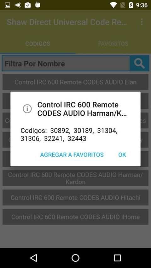 Codigo Remoto Para Shaw Direct screenshot 3