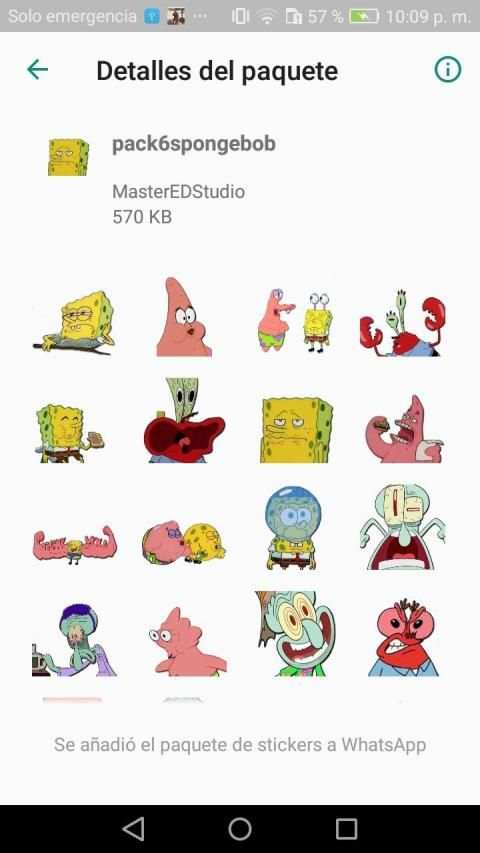 Cartoons Stickers BobEsponja WhatsAp-WAStickerApps screenshot 2